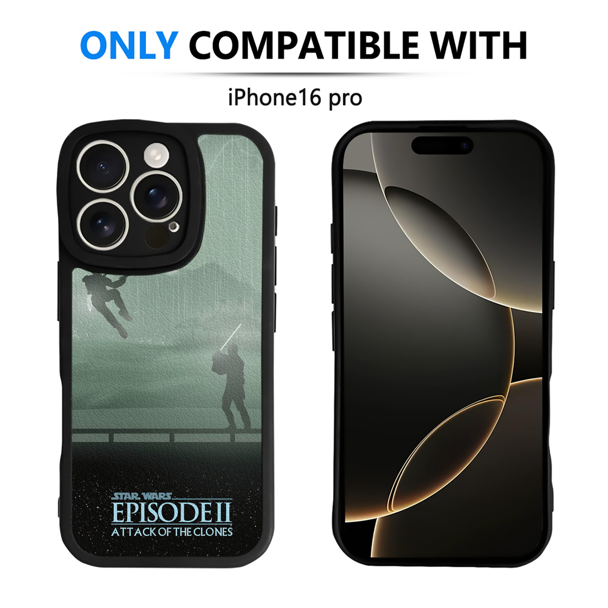 （画像用） スター・ウォーズ Star Wars 【iPhone 16シリーズ対応】シリコンスマホケース（レザー調） 材質：シリコン